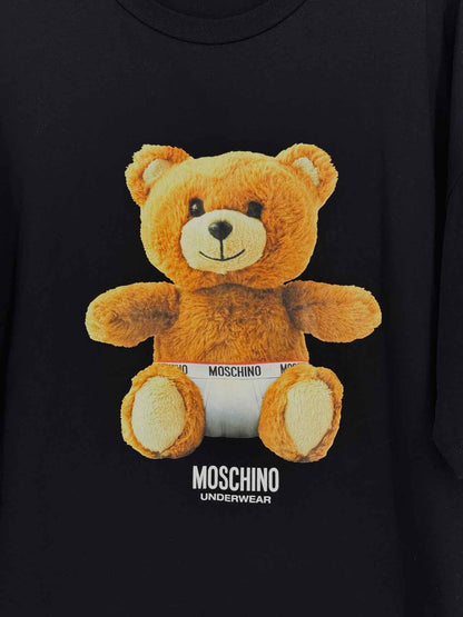 MOSCHINO Black Teddy Bear Size Medium T-shirt