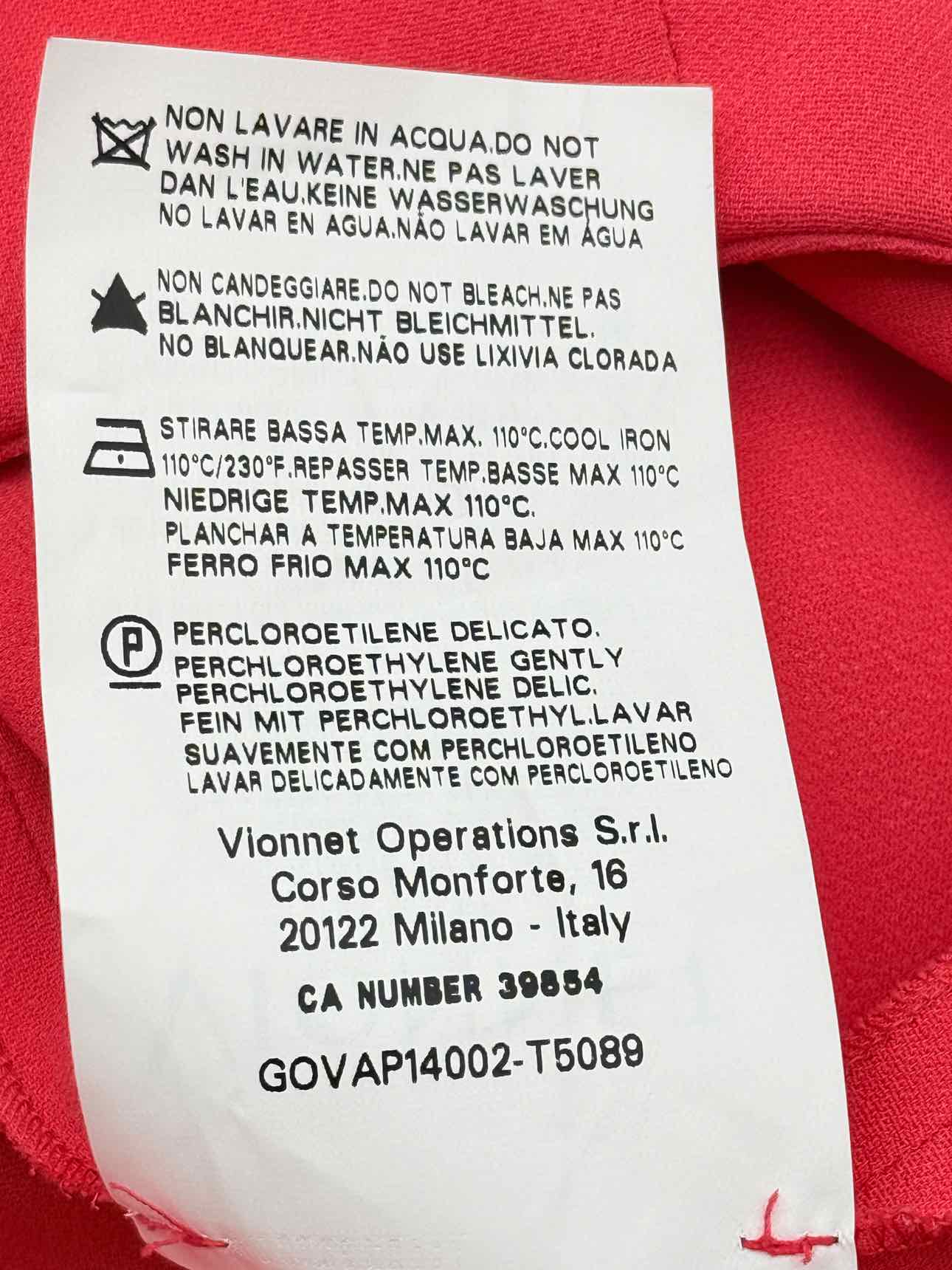 VIONNET Red Size US 10 Midi Skirt