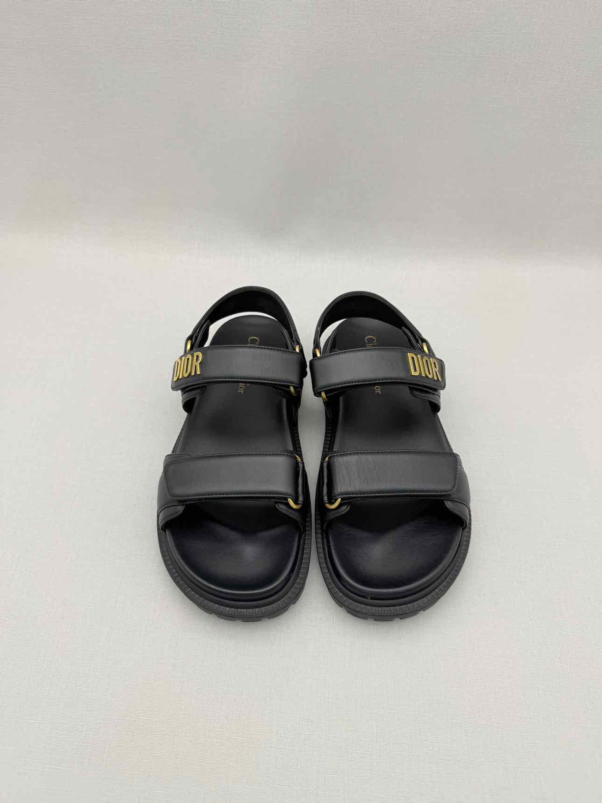 CHRISTIAN DIOR Addict Black Size EU 37.5 Sandals