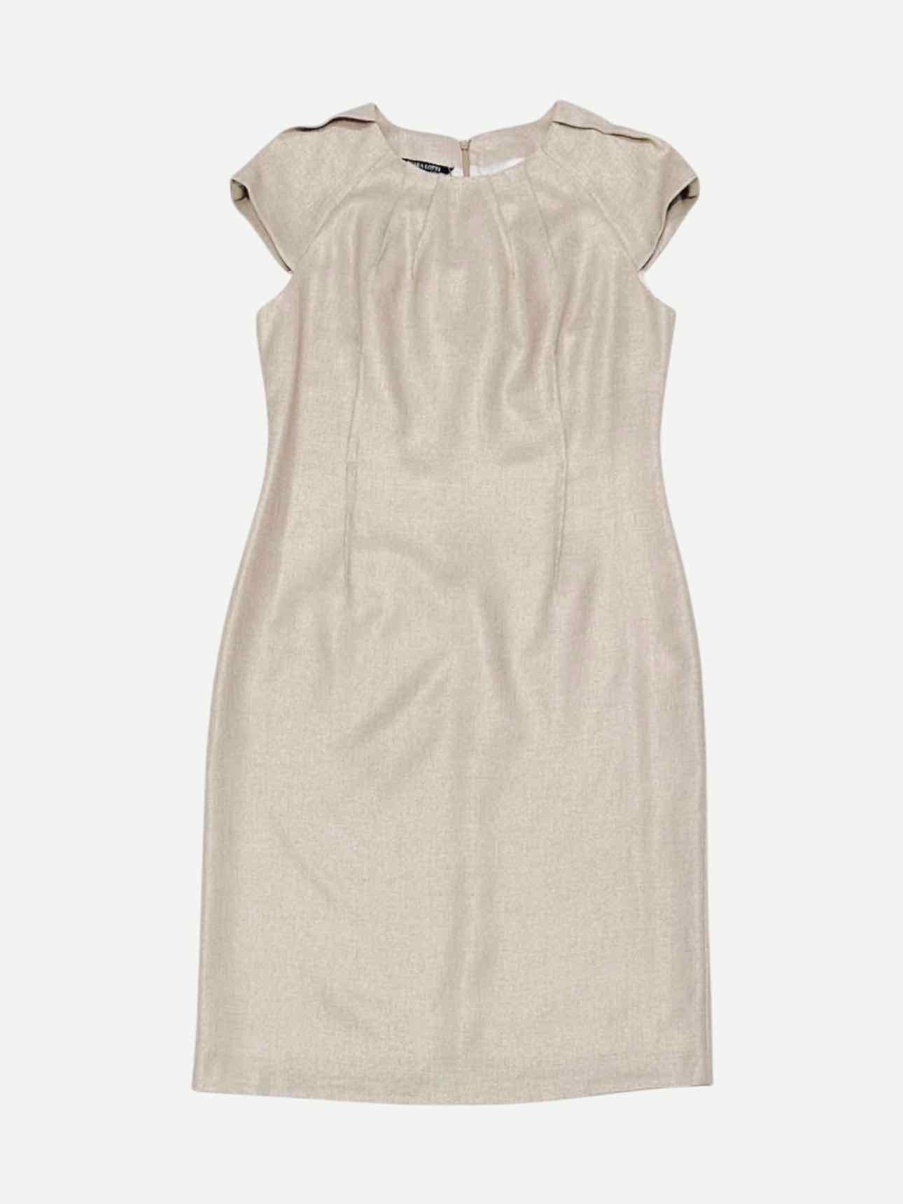 CARA LOTTI Beige Size US 4 Dress & Jacket Outfit