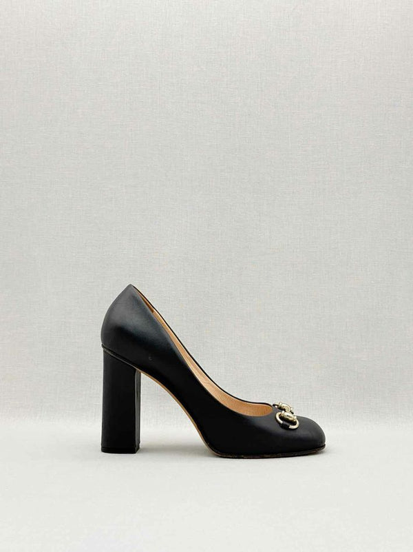 GUCCI Horsebit Black Size EU 37.5 Pumps