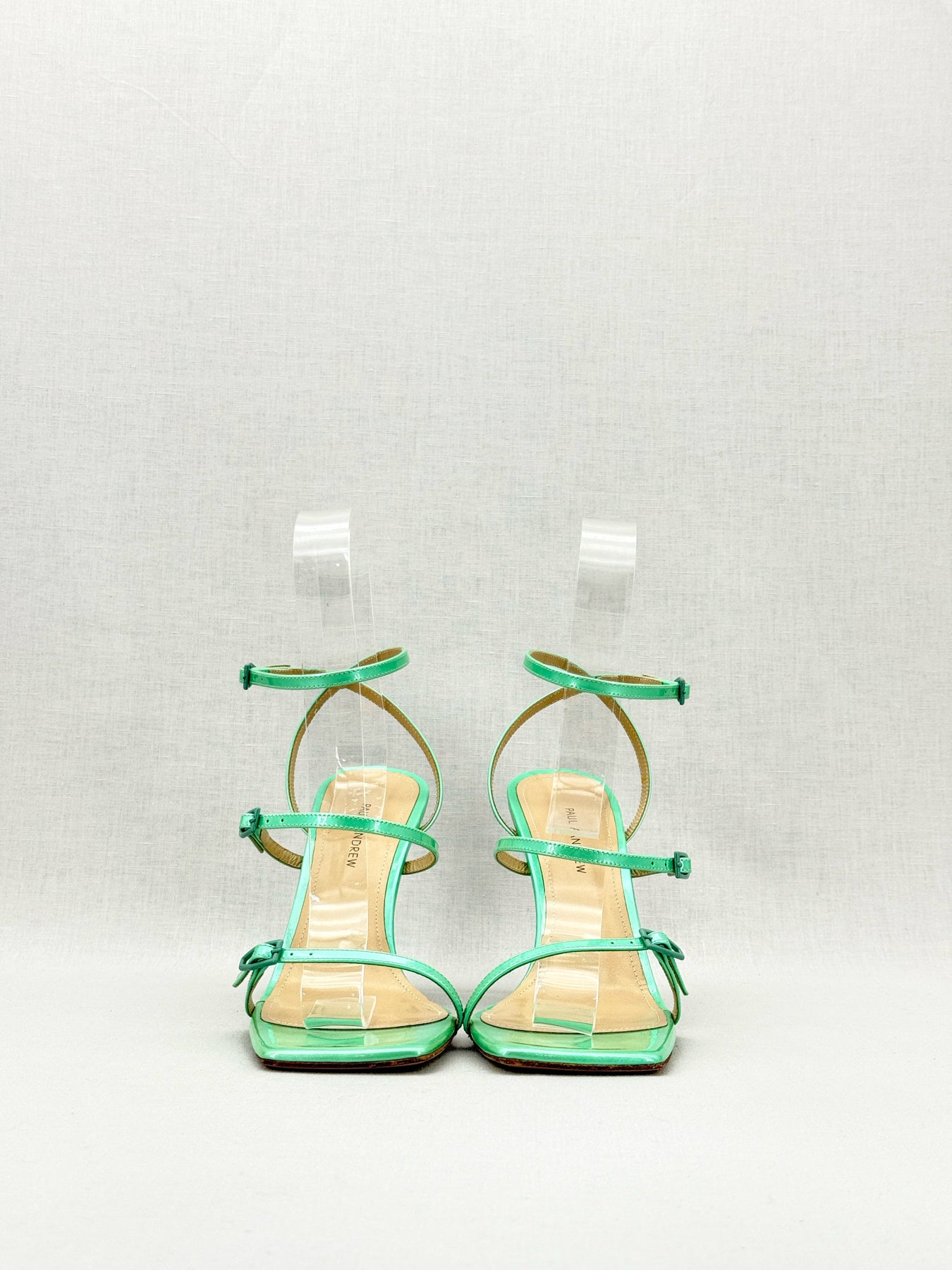 PAUL ANDREW Aqua Green Size EU 38.5 Heeled Sandals