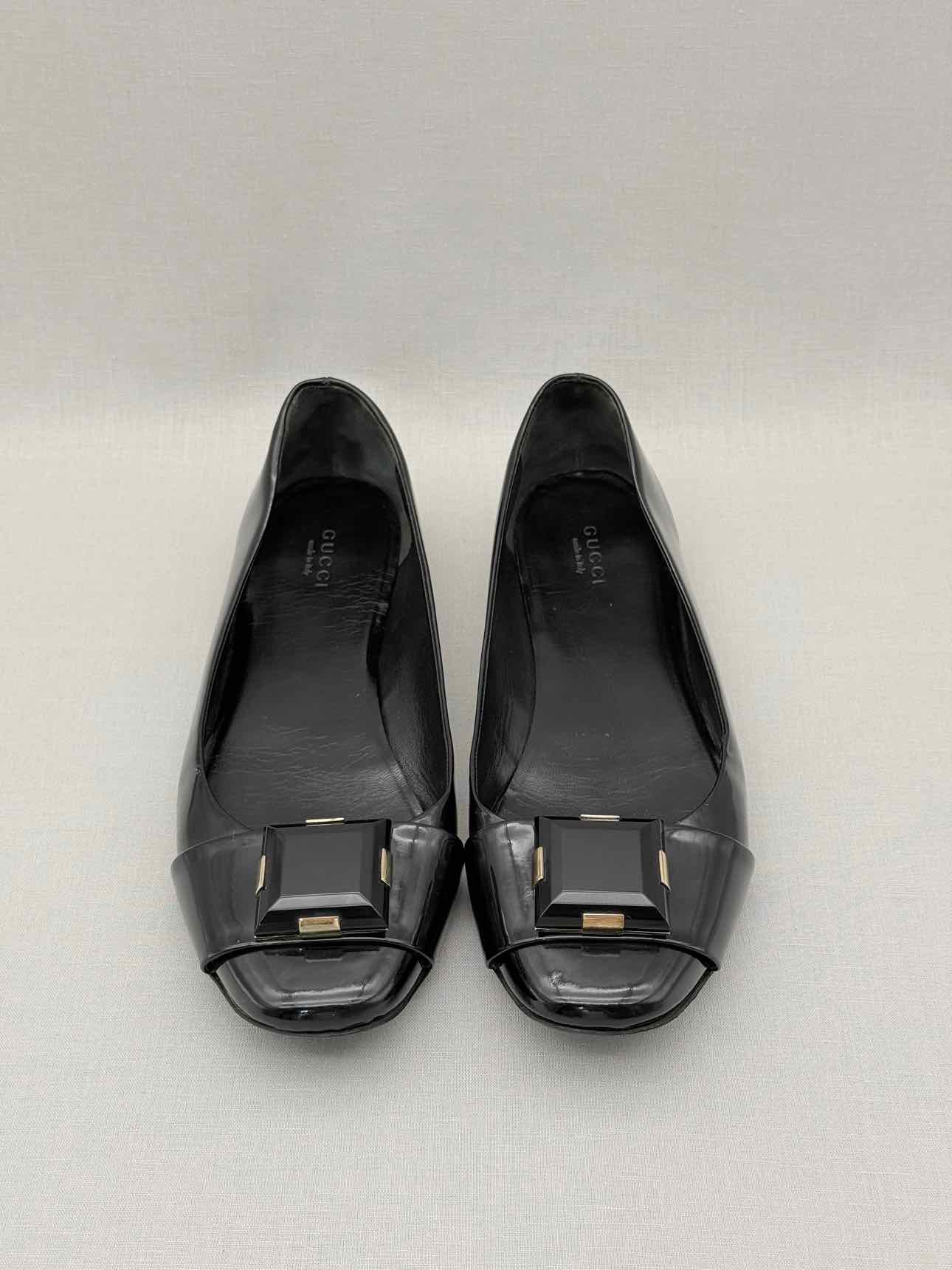 GUCCI Black Size EU 40.5 Ballet Flats