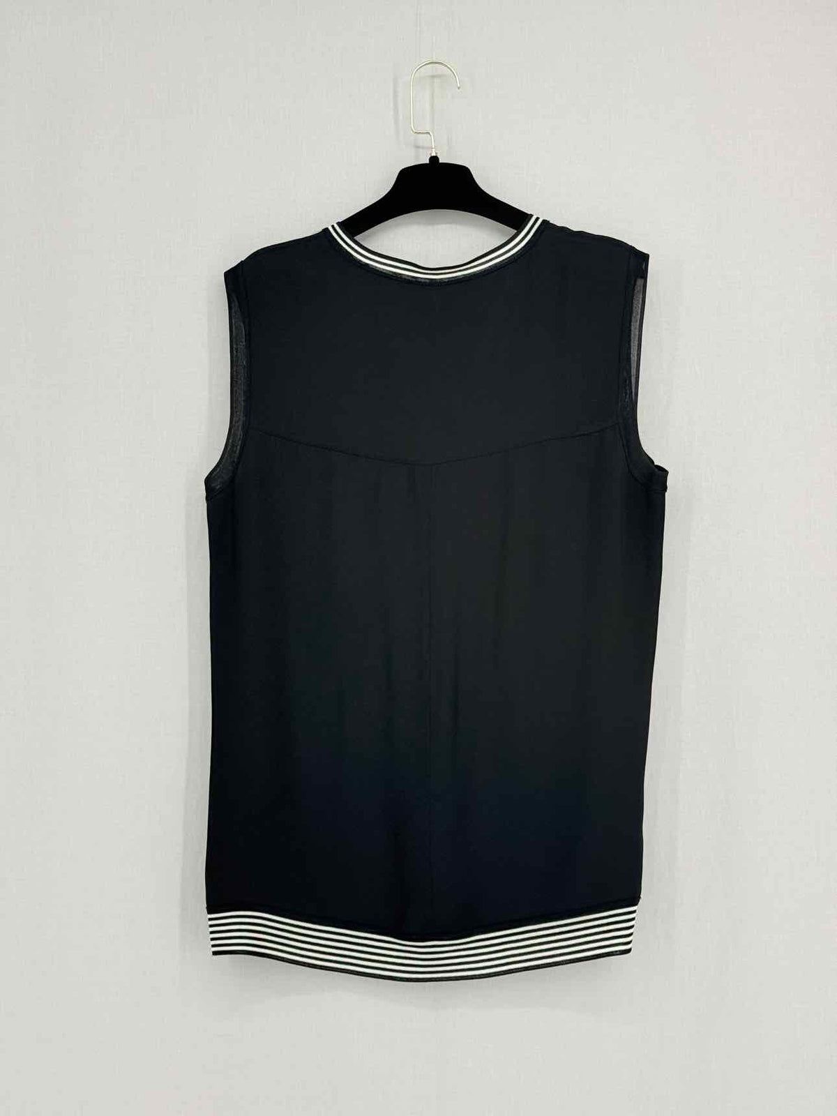 RAG & BONE Black Striped Size Medium Top