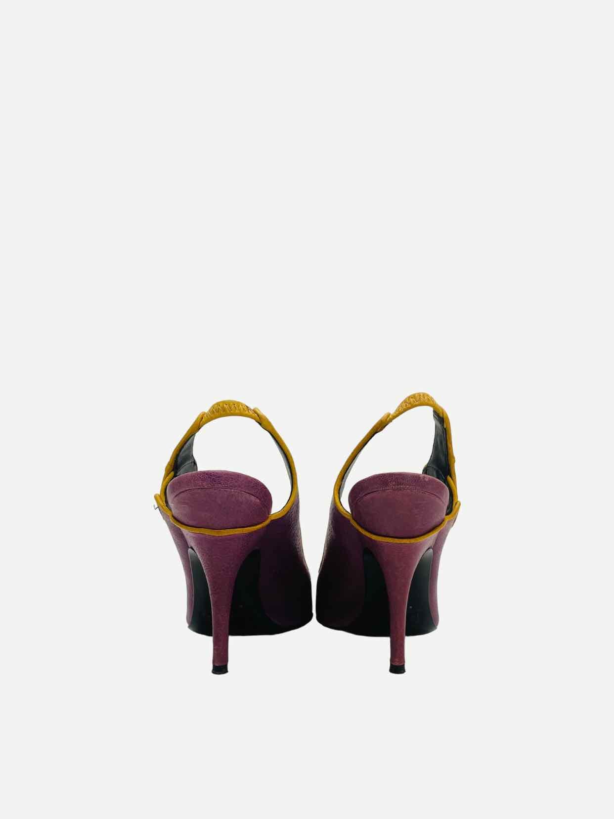 D & G Purple Slingbacks