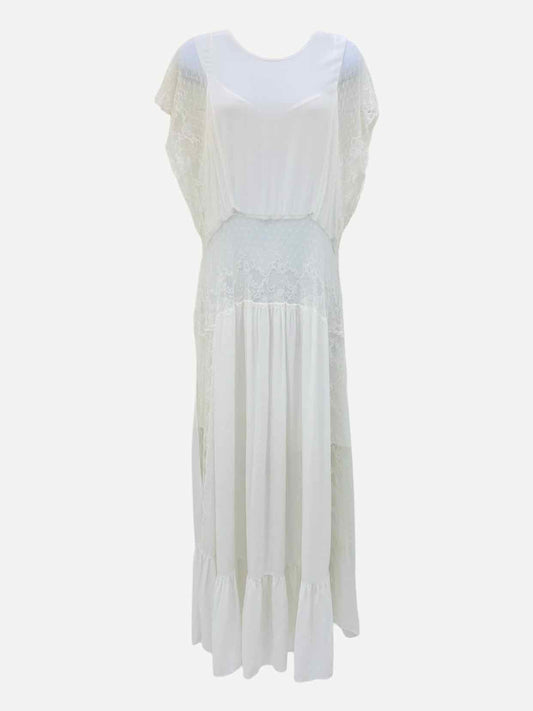 SANDRO White Long Dress