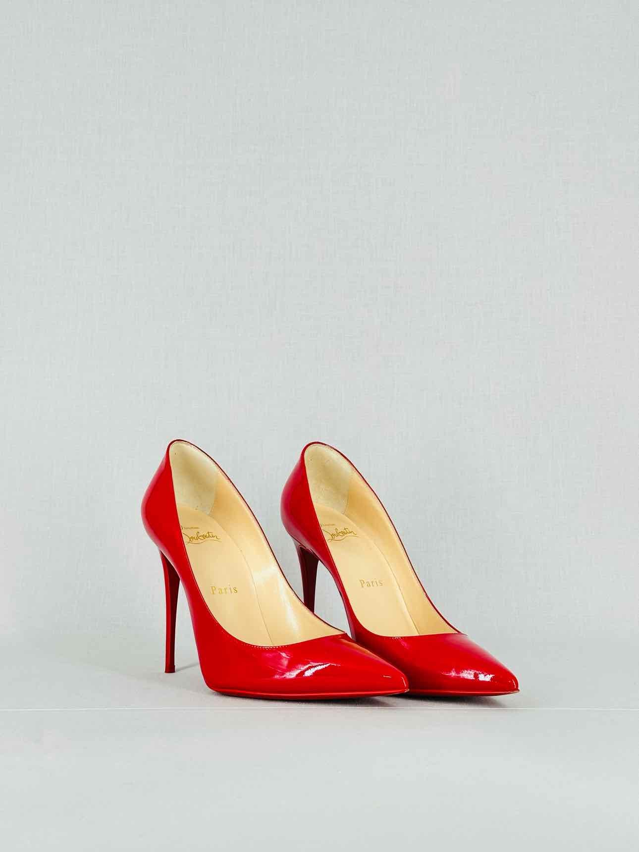 CHRISTIAN LOUBOUTIN Red Size EU 37.5 Heeled Sandals