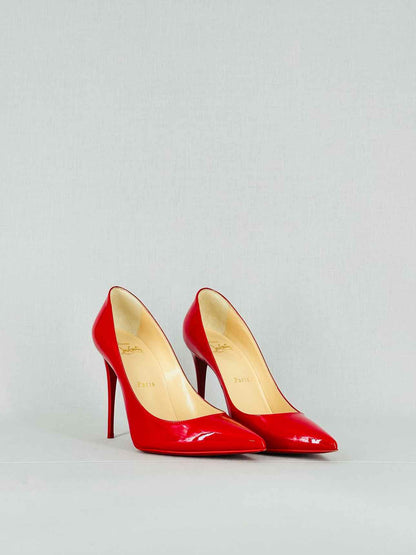 CHRISTIAN LOUBOUTIN Red Size EU 37.5 Heeled Sandals