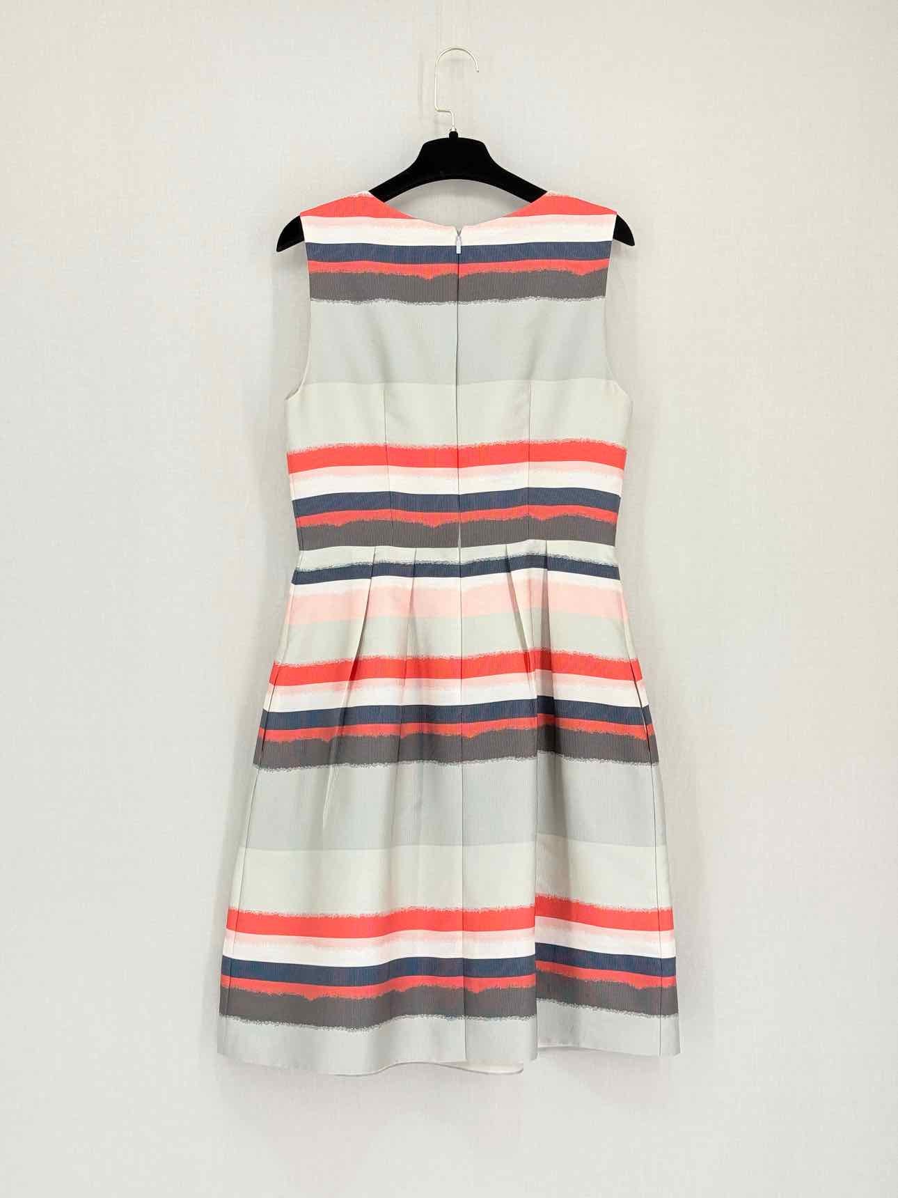 BOSS Beige Multicolor Size US 4 Knee Length Dress