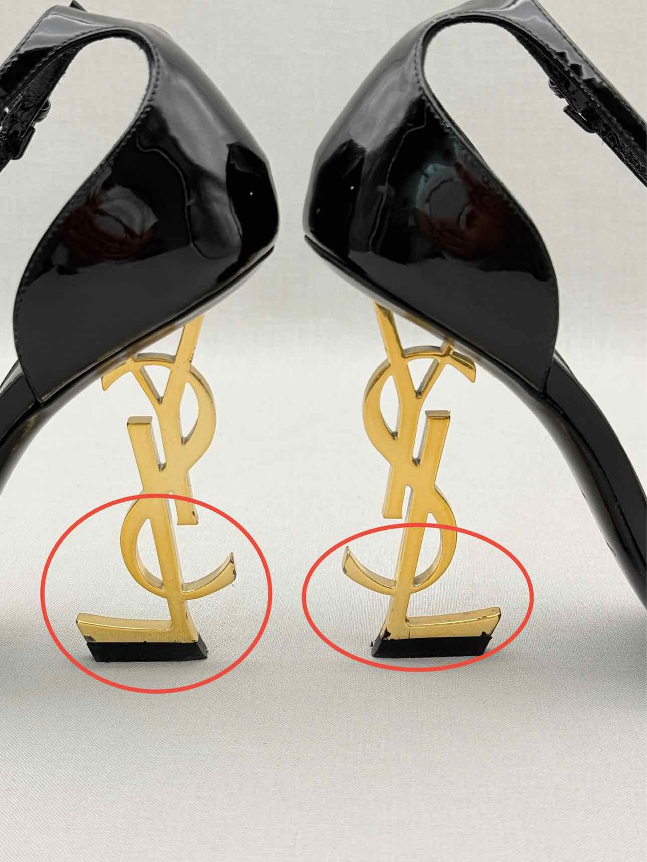SAINT LAURENT Opyum Black Size EU 37 Heeled Sandals