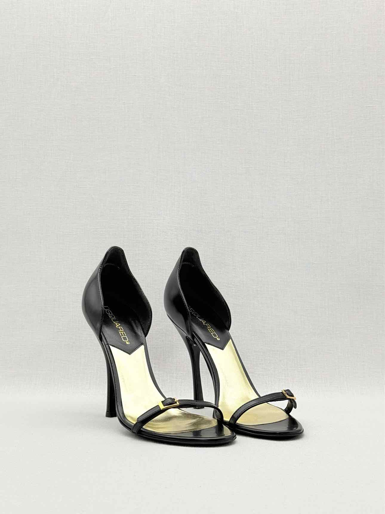 DSQUARED2 Black Size EU 36 Heeled Sandals