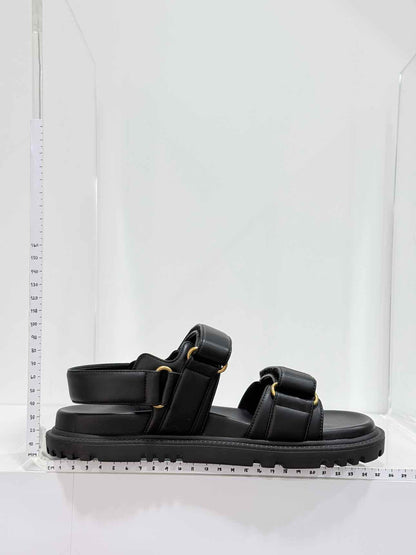 CHRISTIAN DIOR Addict Black Size EU 37.5 Sandals