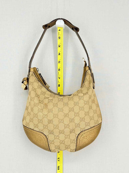 GUCCI Princy Brown & Bronze GG Monogram Hobo bag