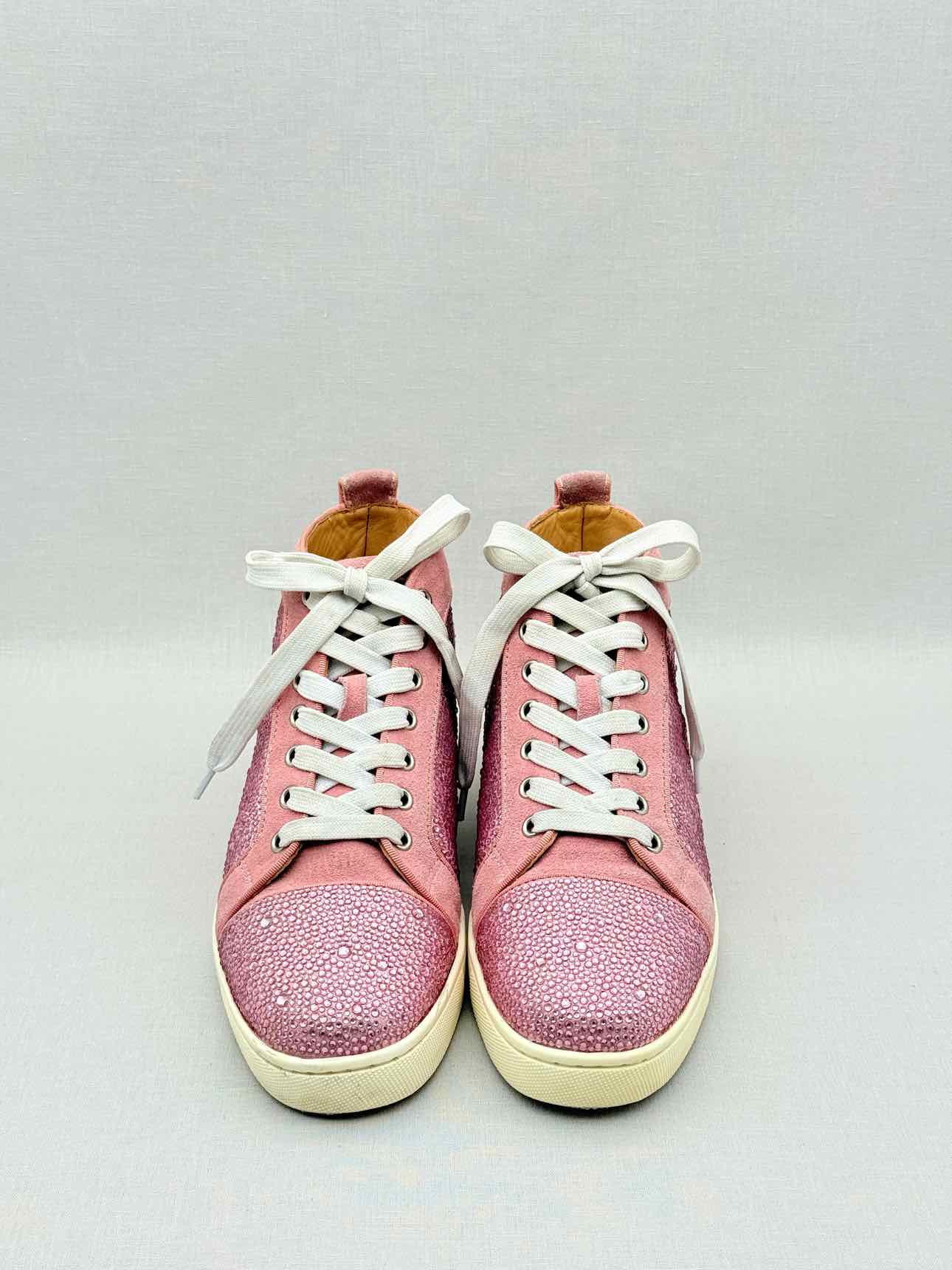 CHRISTIAN LOUBOUTIN Hi Top Pink Size EU 38 Sneakers