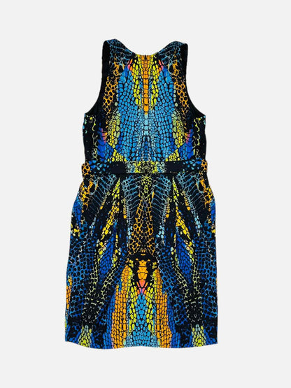 ALEXANDER MCQUEEN Shift Crocodile Knee Length Dress