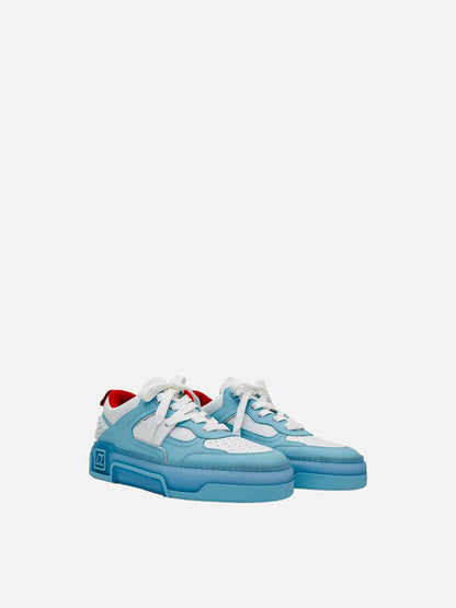 CHRISTIAN LOUBOUTIN Blue & White Sneakers 40