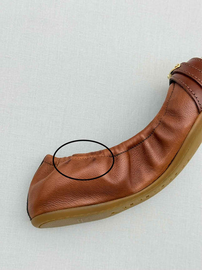 BURBERRY Drayton Brown Checked Size EU 35 Ballet Flats