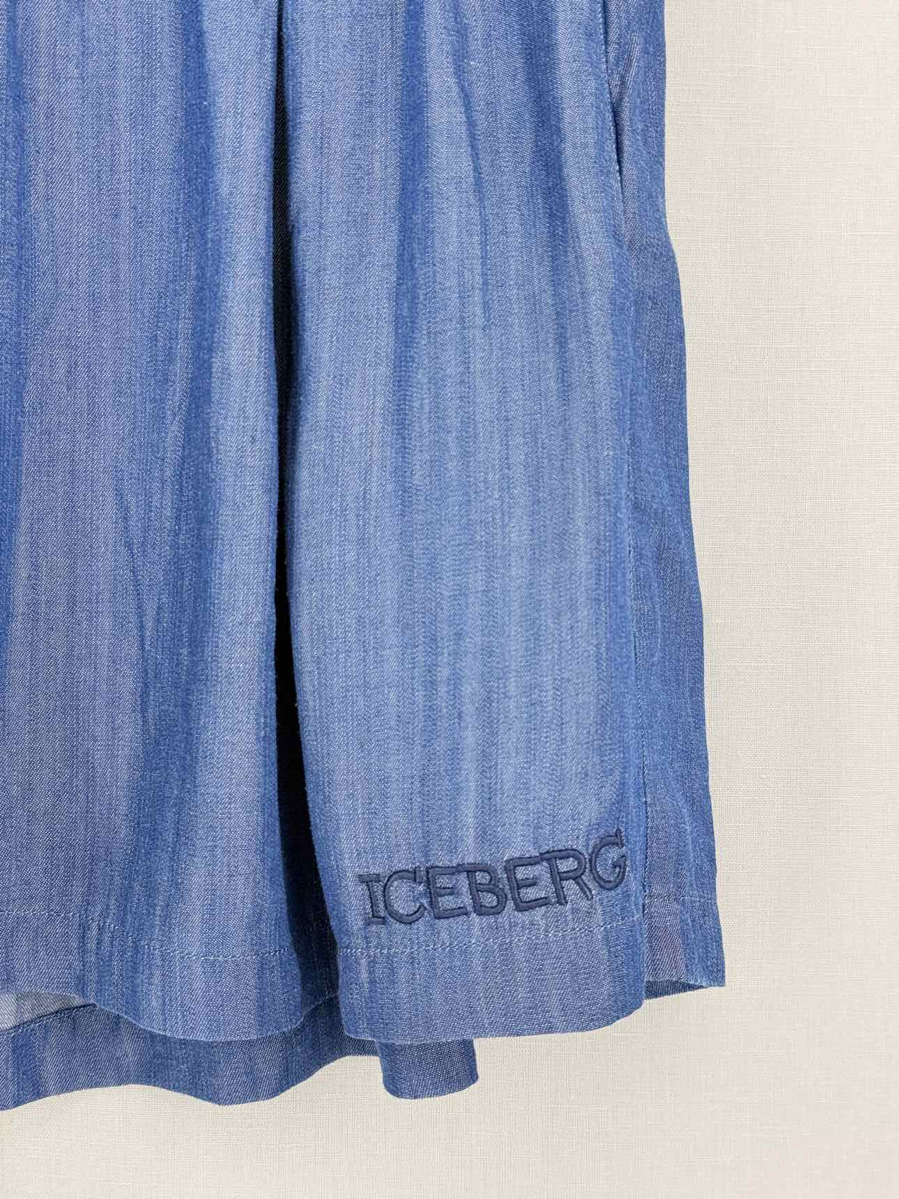 ICEBERG Chambray Blue Size XLarge Shorts