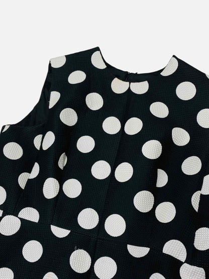 CAROLINA HERRERA Black w/ White Size Medium Long Dress