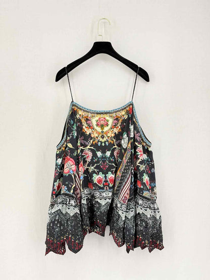 CAMILLA Black Multicolor Size Large Top