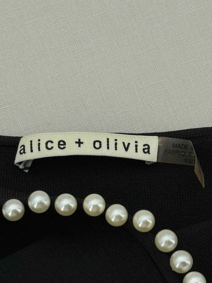 ALICE + OLIVIA Drina Black Size XSmall Tank Top