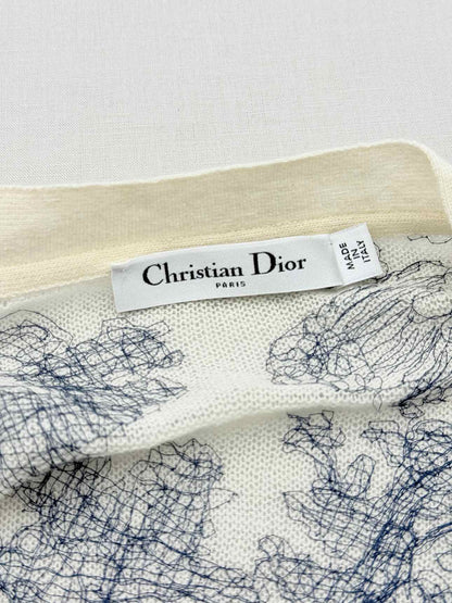 CHRISTIAN DIOR Beige & Black Size US 2 Cardigan
