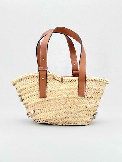 LOEWE Basket Stones Natural Tan Tote Bag