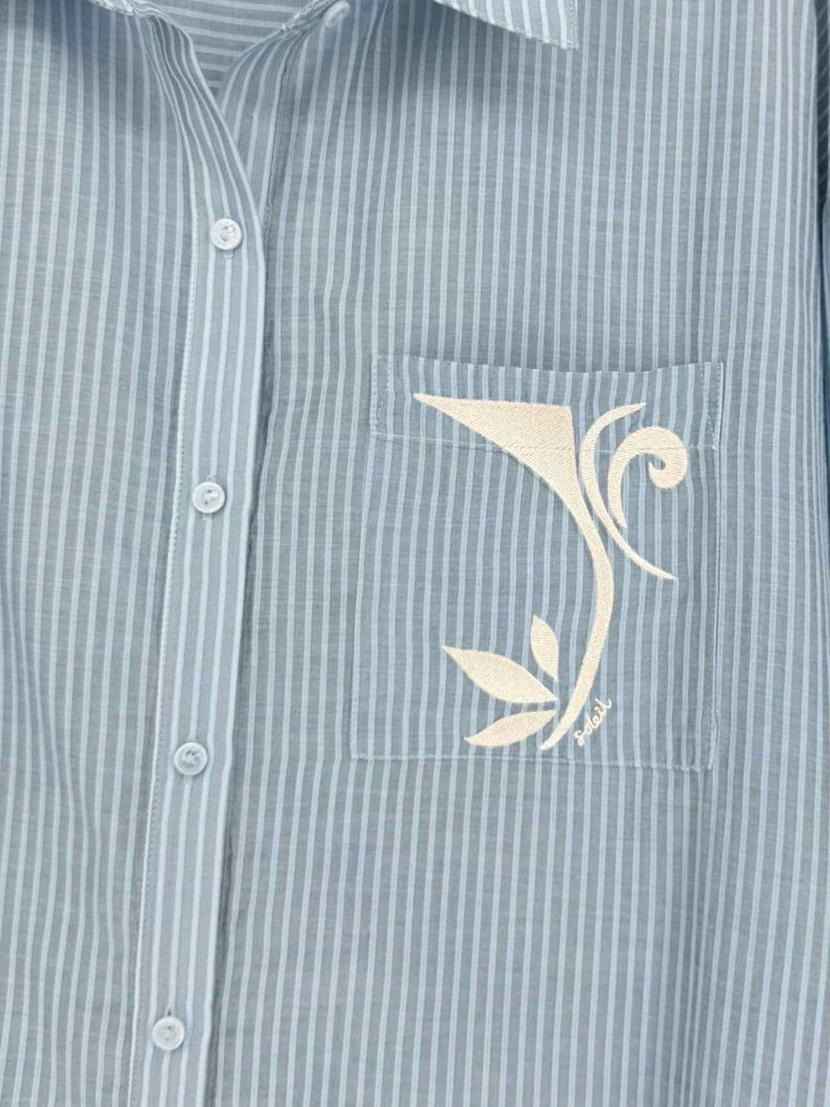 SOLEIL SOLEIL Blue Striped Size US 6/8 Outfit Set