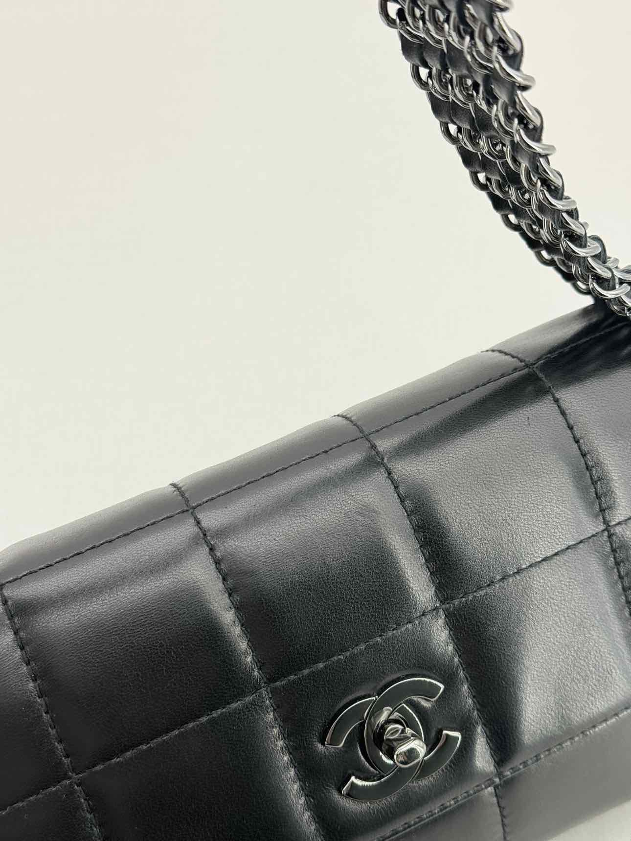 CHANEL Multi Chain Black Shoulder Bag