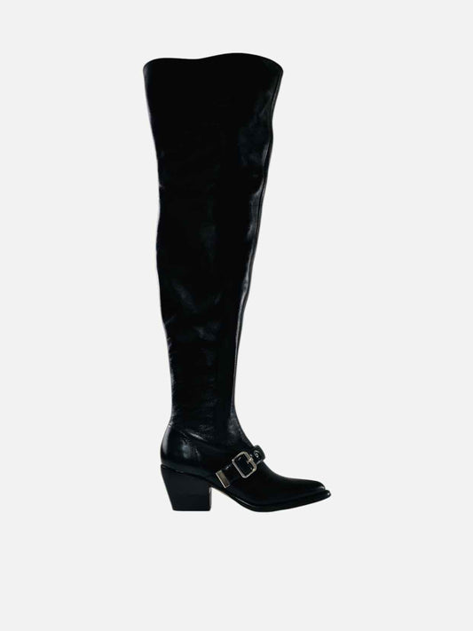 CHLOE Rylee Black Size EU 36.5 Thigh High Boots