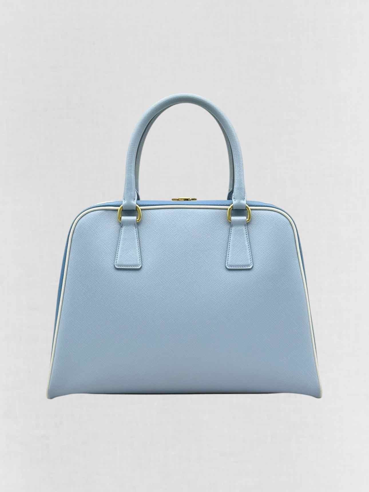 PRADA Pyramid Light Blue Top Handle