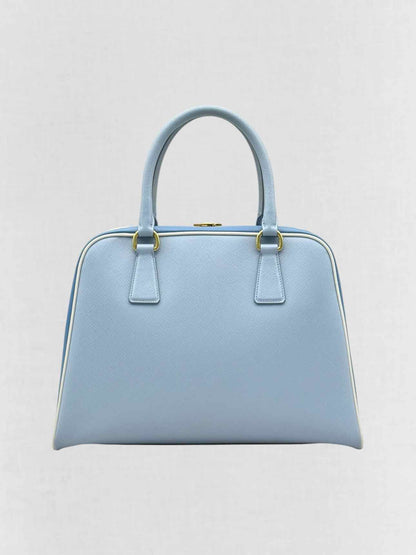 PRADA Pyramid Light Blue Top Handle