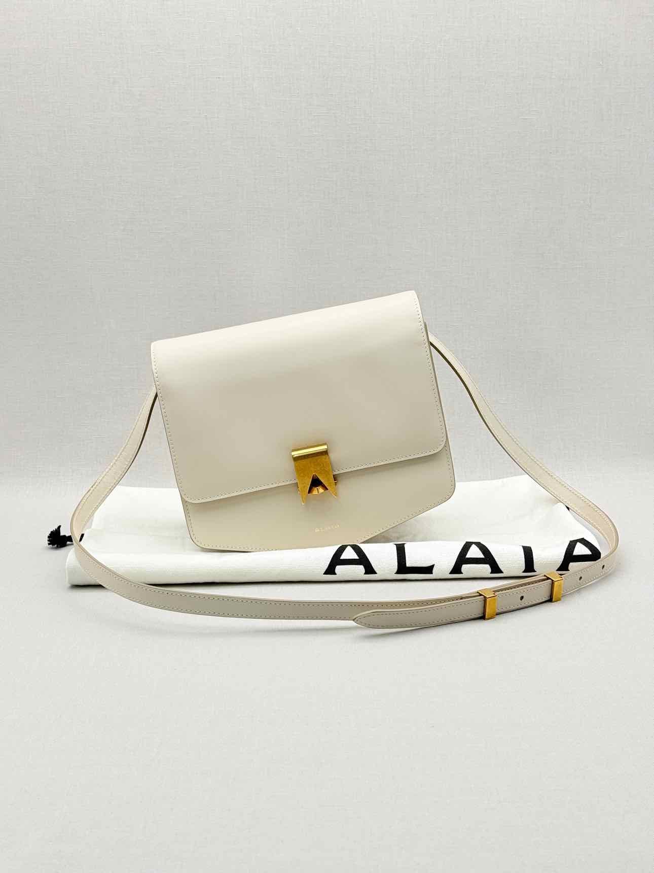 ALAIA Le Papa Off-white Shoulder Bag