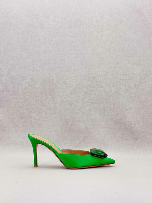 GIANVITO ROSSI Jaipur Green Size EU 38.5 Mules