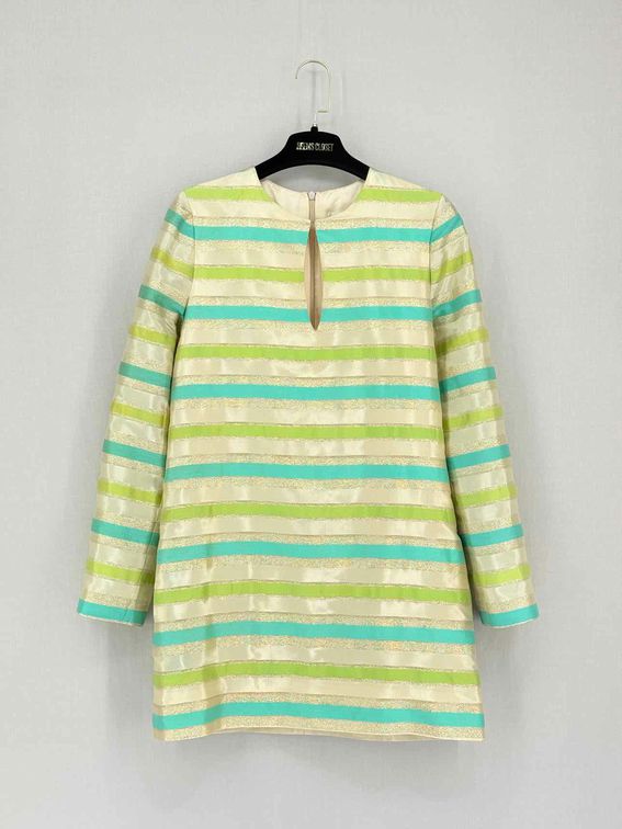 PAUL & JOE Gold Multicolor Size US 4 Short Dress