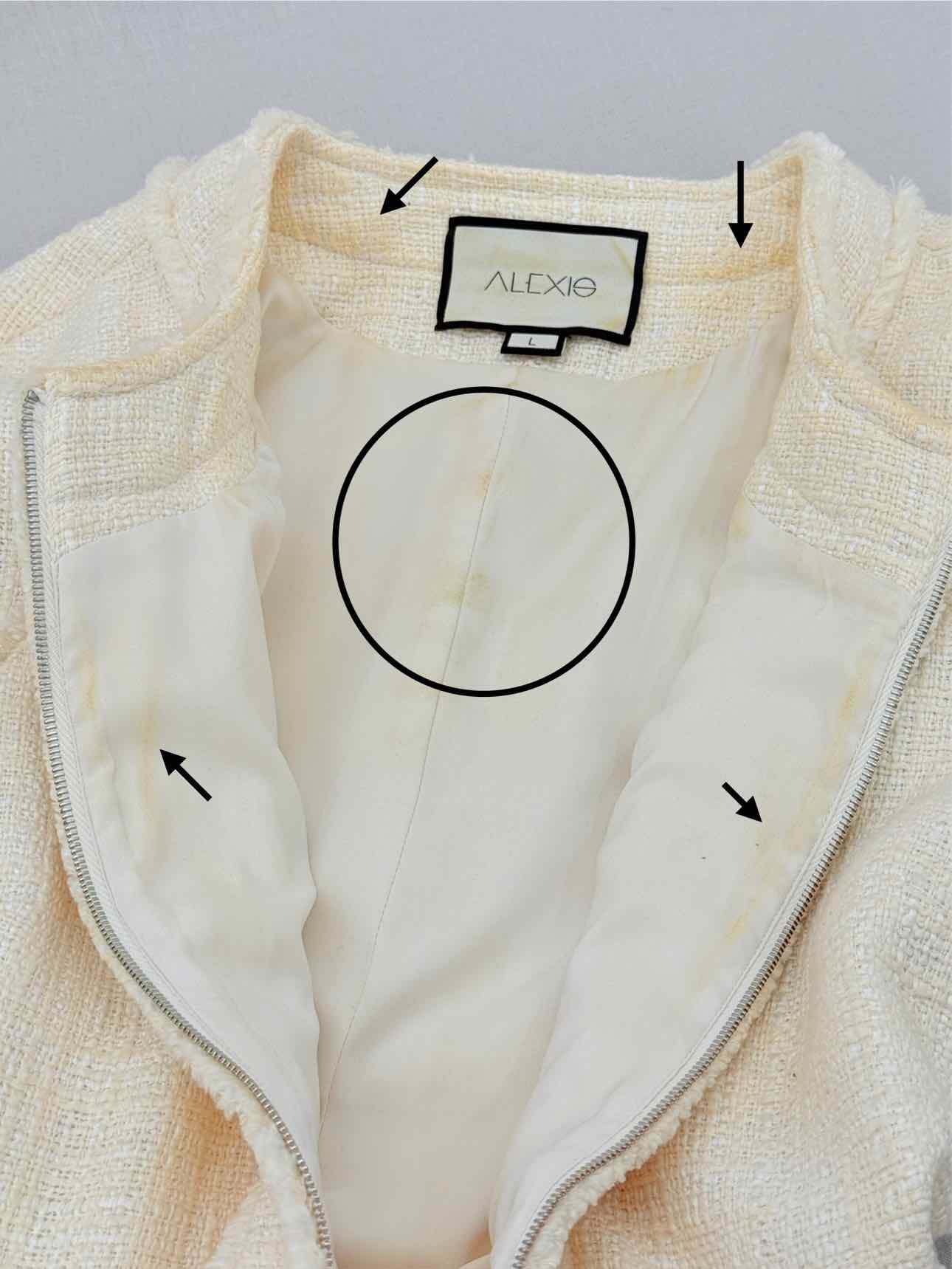 ALEXIS Joancy Cream Size Large Midi Dress