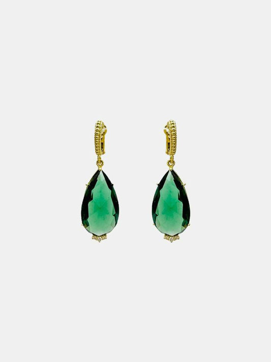 JUDITH RIPKA Arabeasque Emerald Earrings