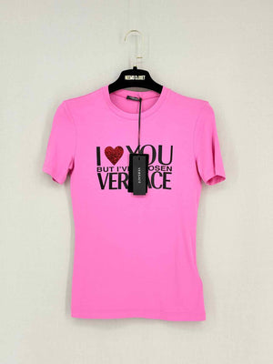 VERSACE Pink Size US 0 T-shirt