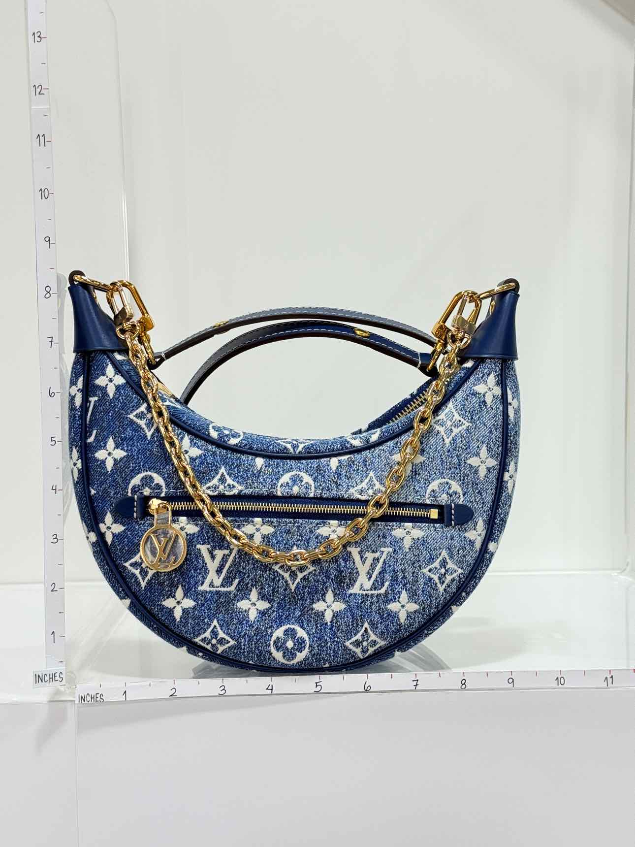 LOUIS VUITTON Loop Blue Monogram Shoulder Bag