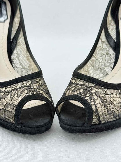 CHRISTIAN DIOR Black Size EU 37.5 Pumps