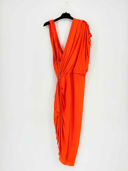 LANVIN Orange Size Medium Knee Length Dress
