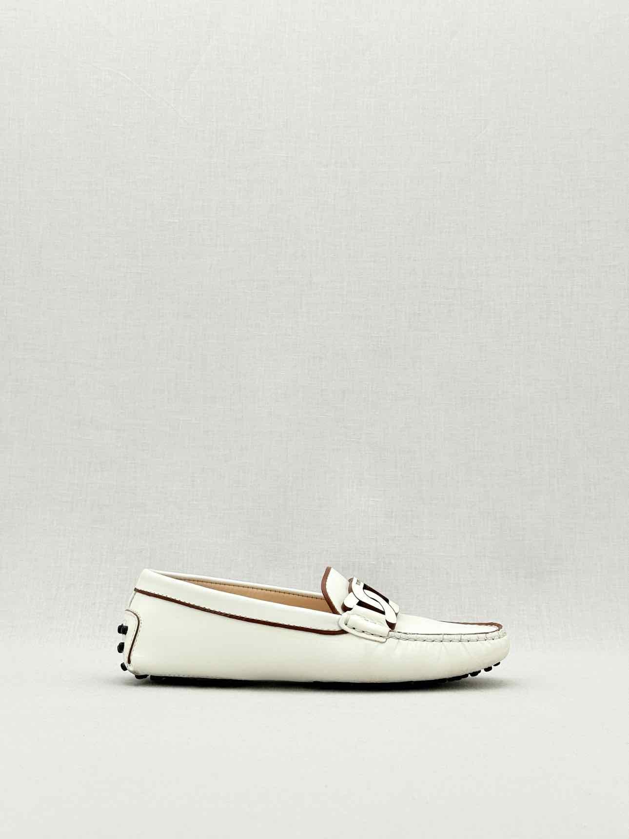 TOD'S Kate Off-white Size EU 35.5 Loafers