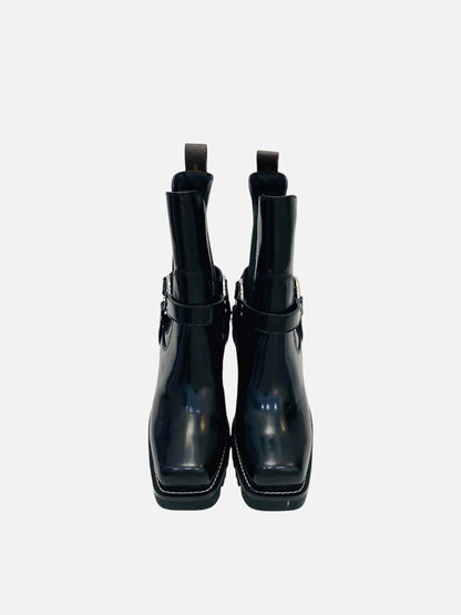 LOUIS VUITTON Limitless Black Ankle Boots 35