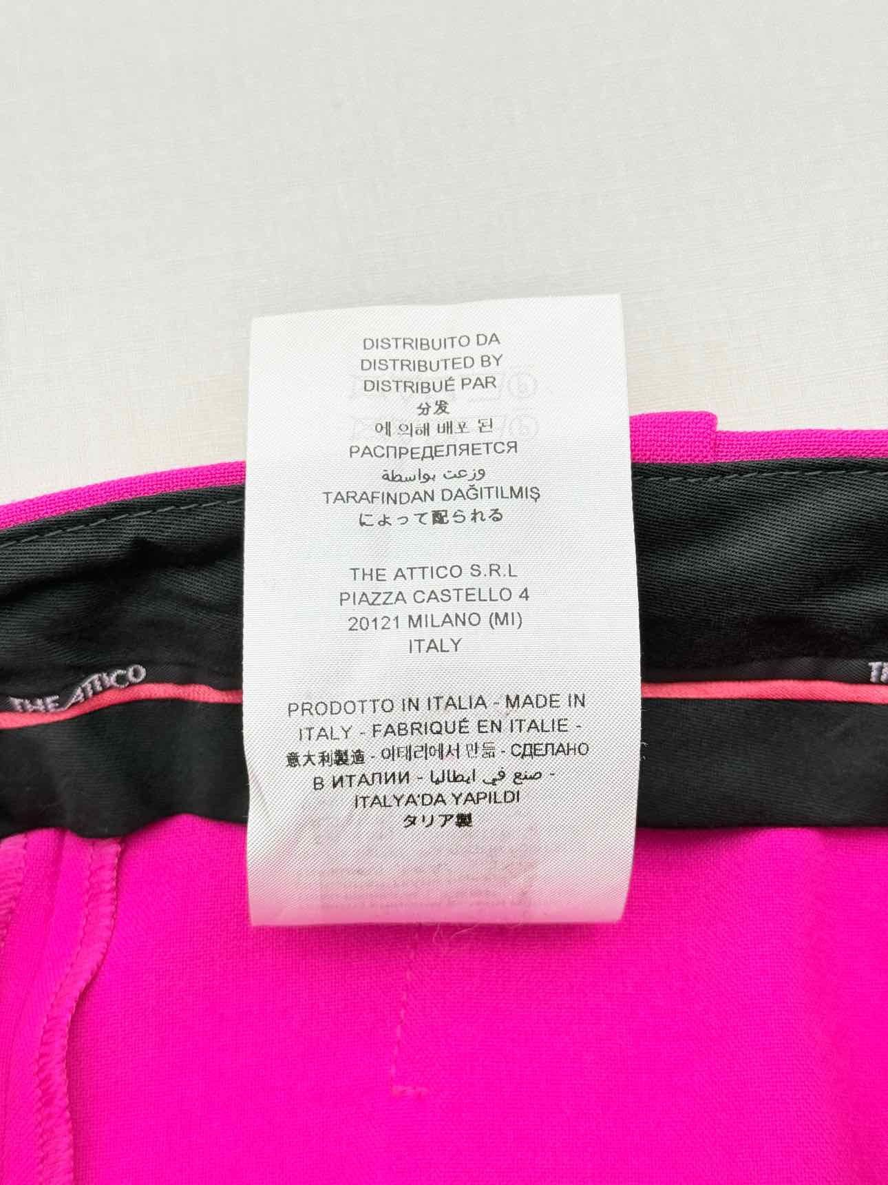 THE ATTICO Berry Pink Size US 8 Pants