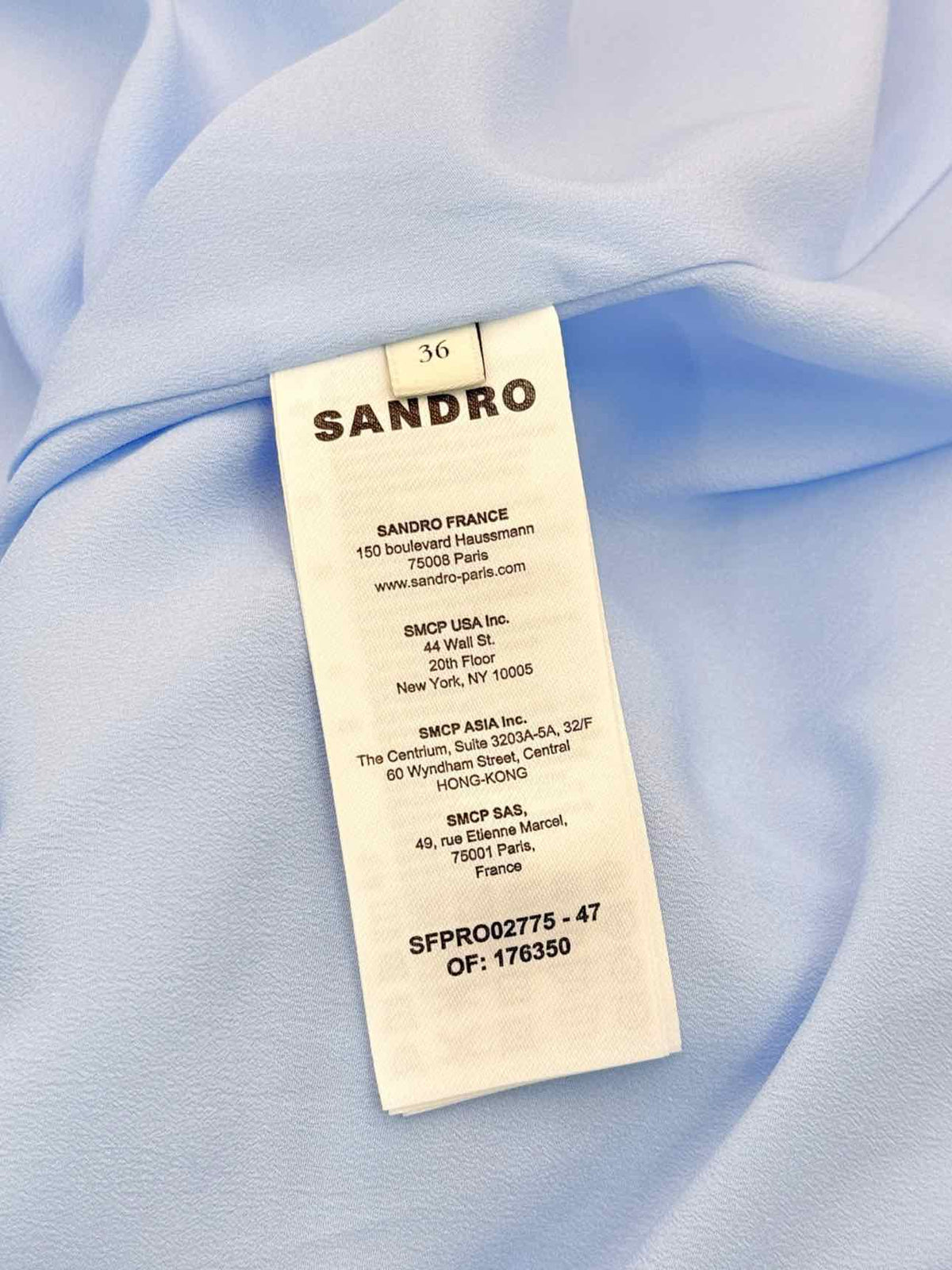 SANDRO Blue Size US 4 Short Dress