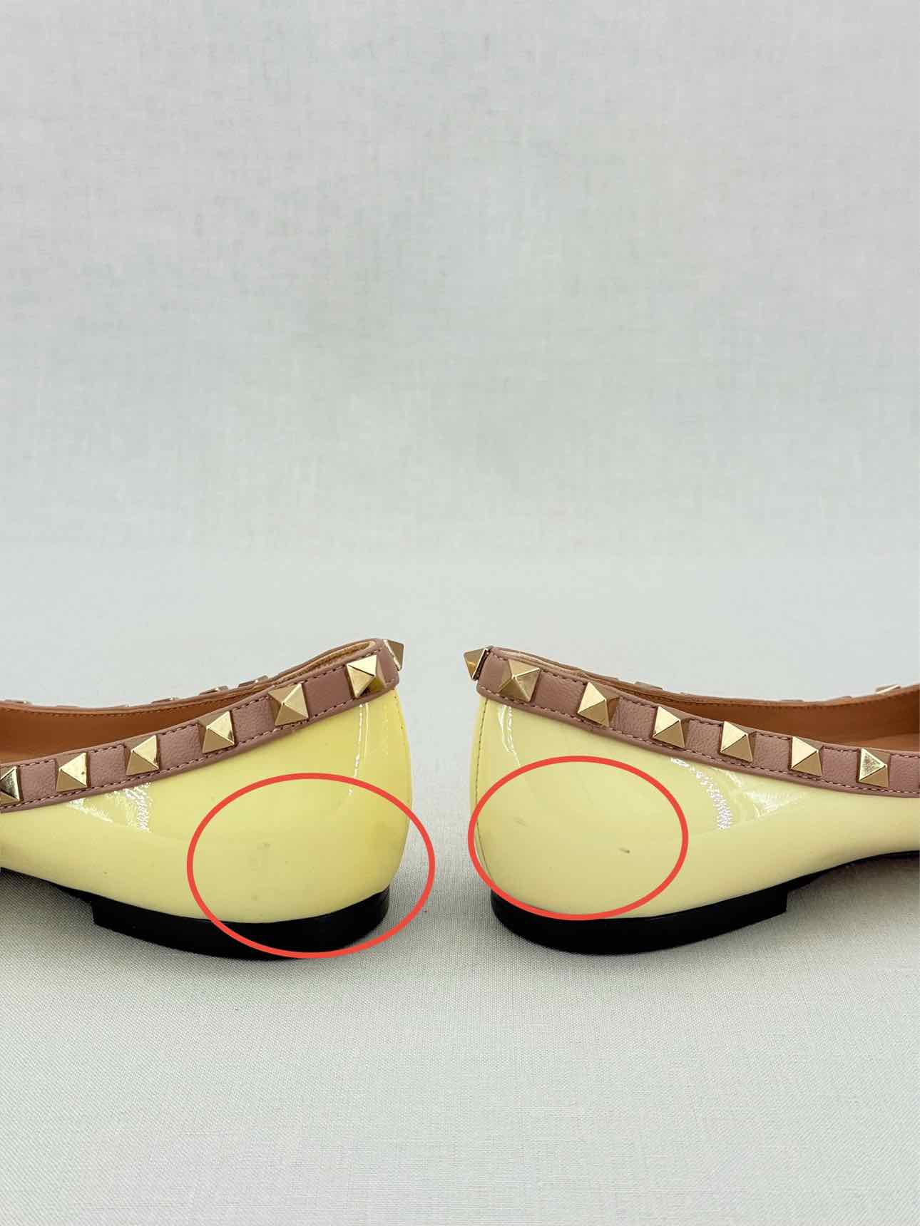 VALENTINO GARAVANI Yellow Size EU 35.5 Ballet Flats