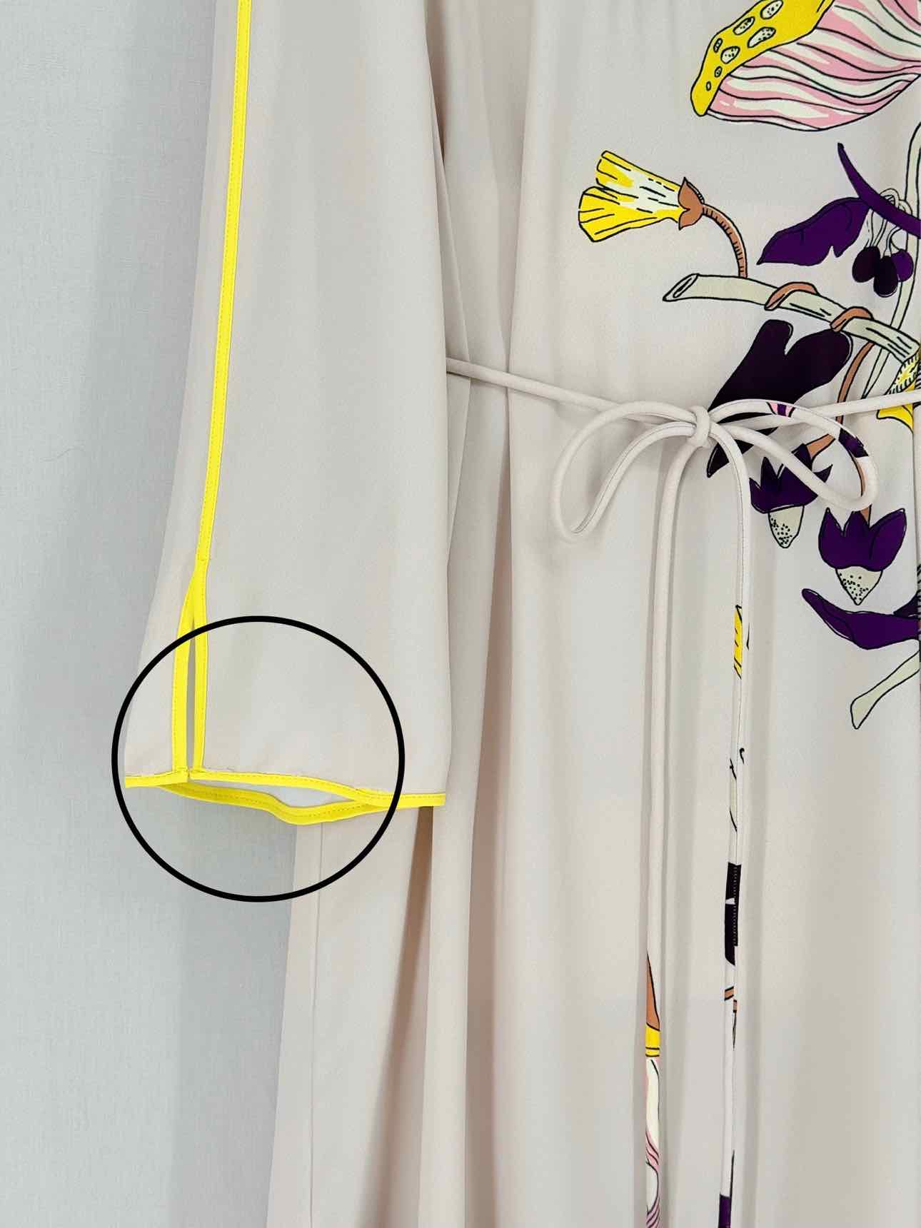 TORY BURCH Beige Multicolor Size US 8 Midi Dress