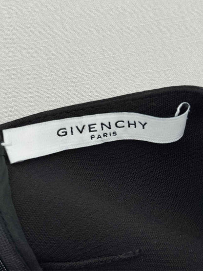 GIVENCHY Black Ribbed Size US 2 Body Top