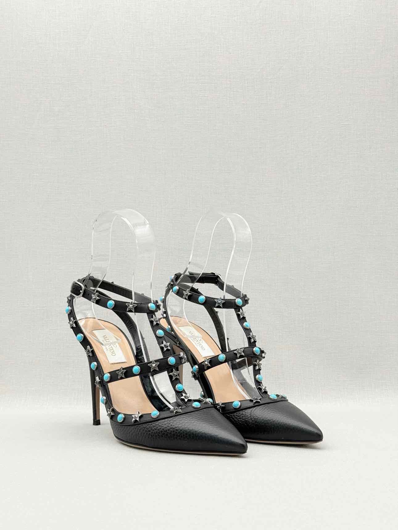 VALENTINO Rockstud Black Size EU 39.5 Pumps