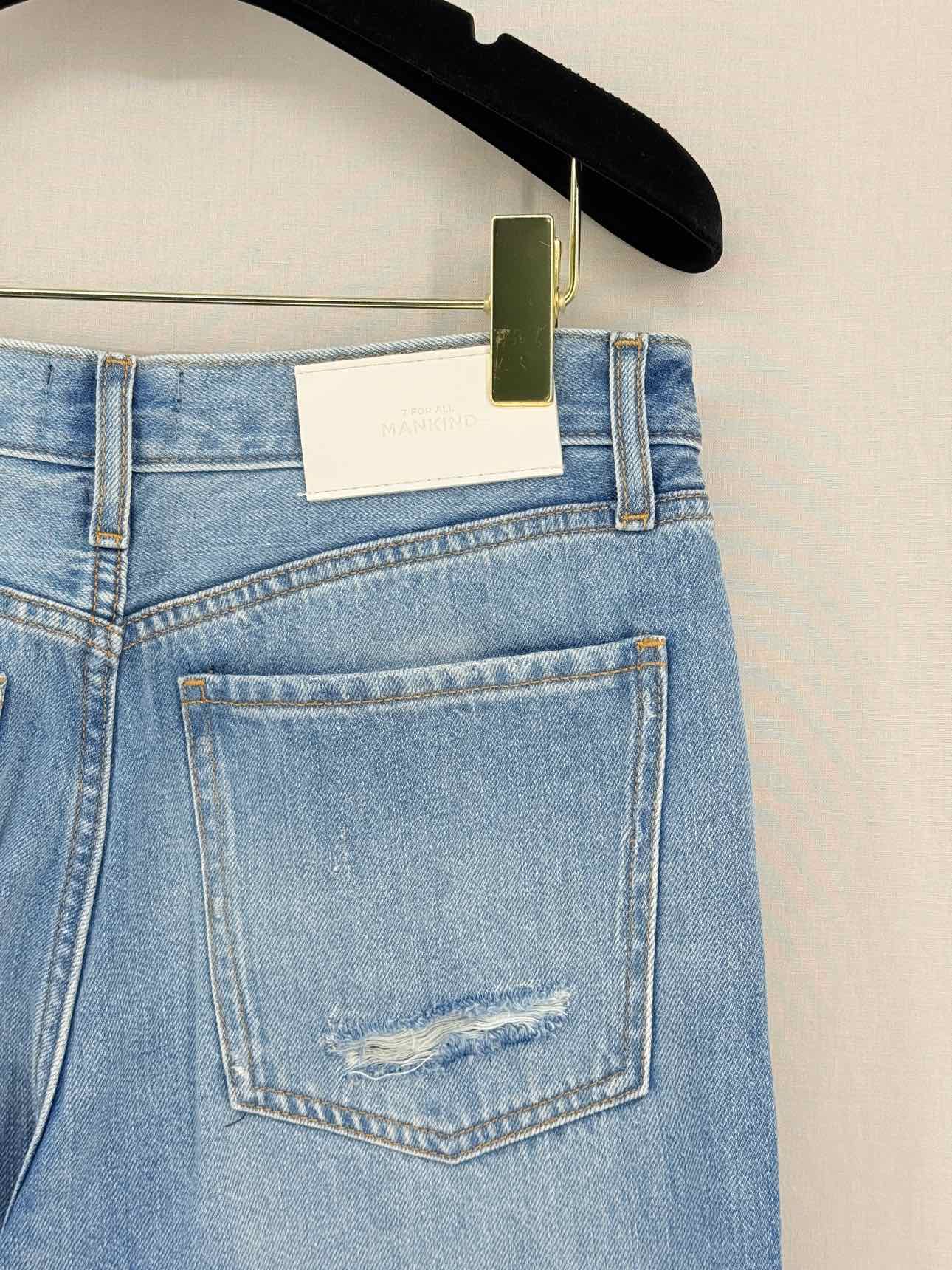 7 FOR ALL MANKIND Easy Flare Light Blue Size 27 Jeans